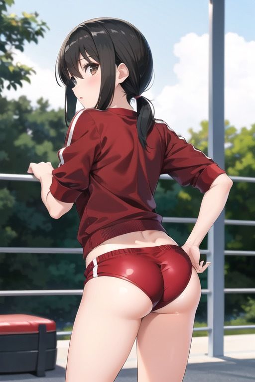 虹かけ誌 艦隊○れくしょん イラスト集16 吹雪 ♪ブルマブルマレッドブルマ 合体だ！ サンプル1ページ目