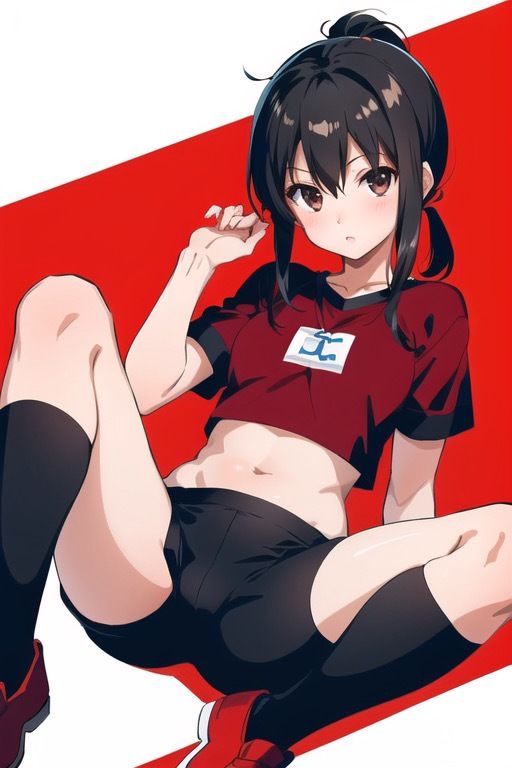 虹かけ誌 艦隊○れくしょん イラスト集16 吹雪 ♪ブルマブルマレッドブルマ 合体だ！ サンプル4ページ目