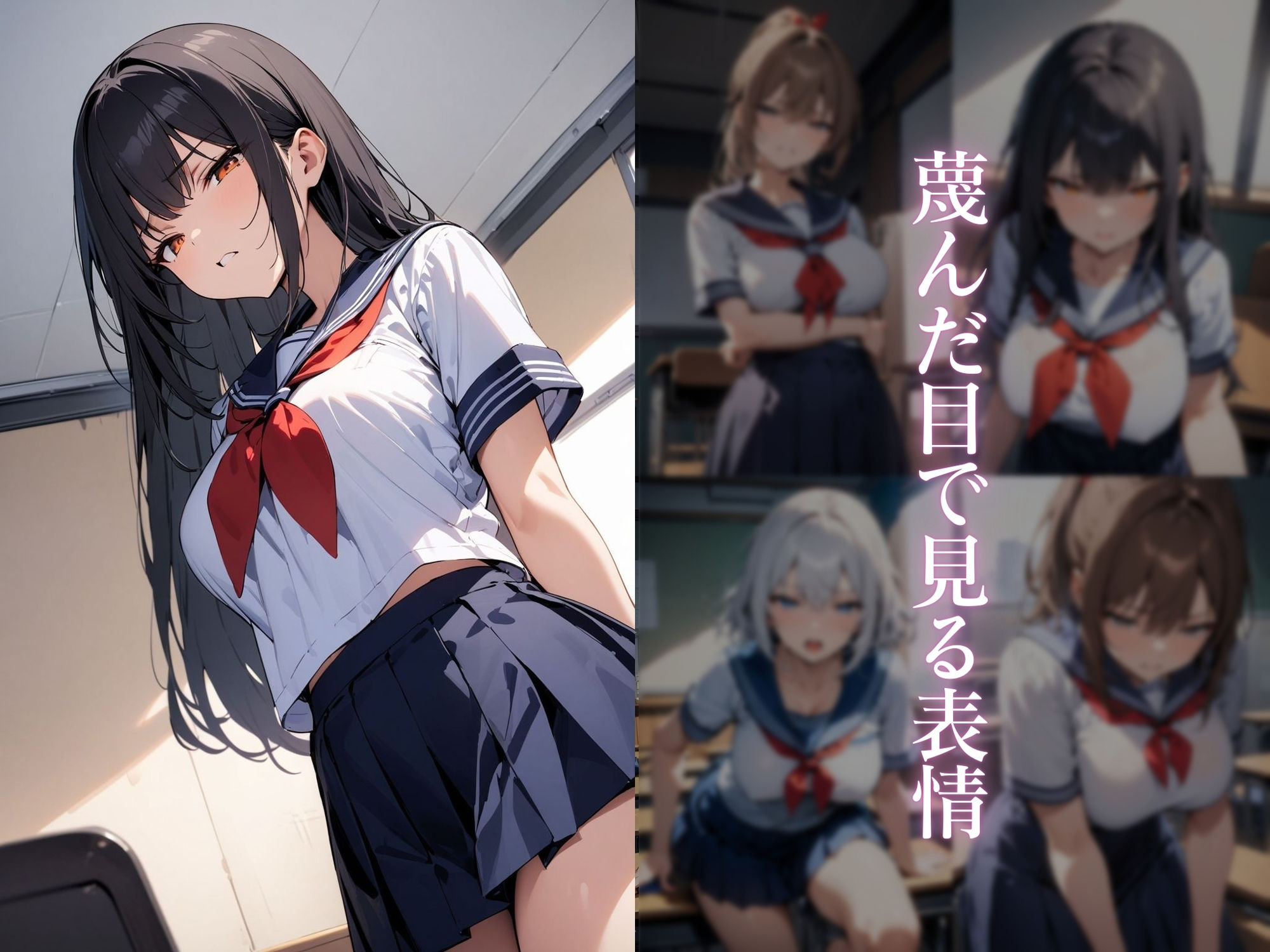 蔑むような目で俺を見てくる二軍女子の弱みを握ったので緊縛してみた件 サンプル1ページ目
