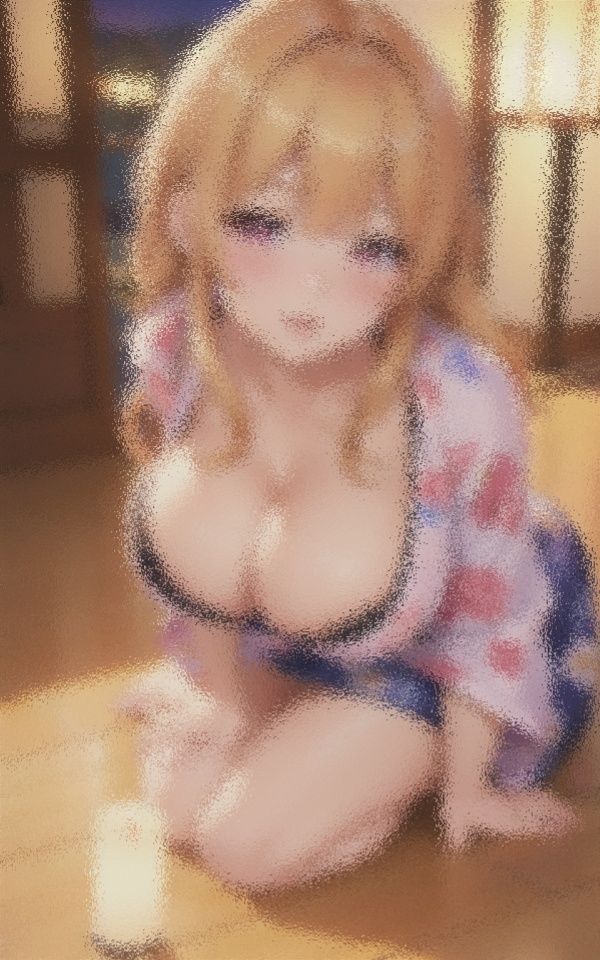 浴衣から覗く 巨乳の谷間 サンプル3ページ目