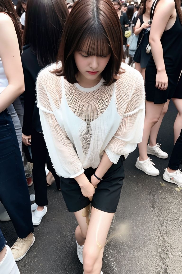 偶然見かけたおしっこ我慢/おもらし サンプル6ページ目
