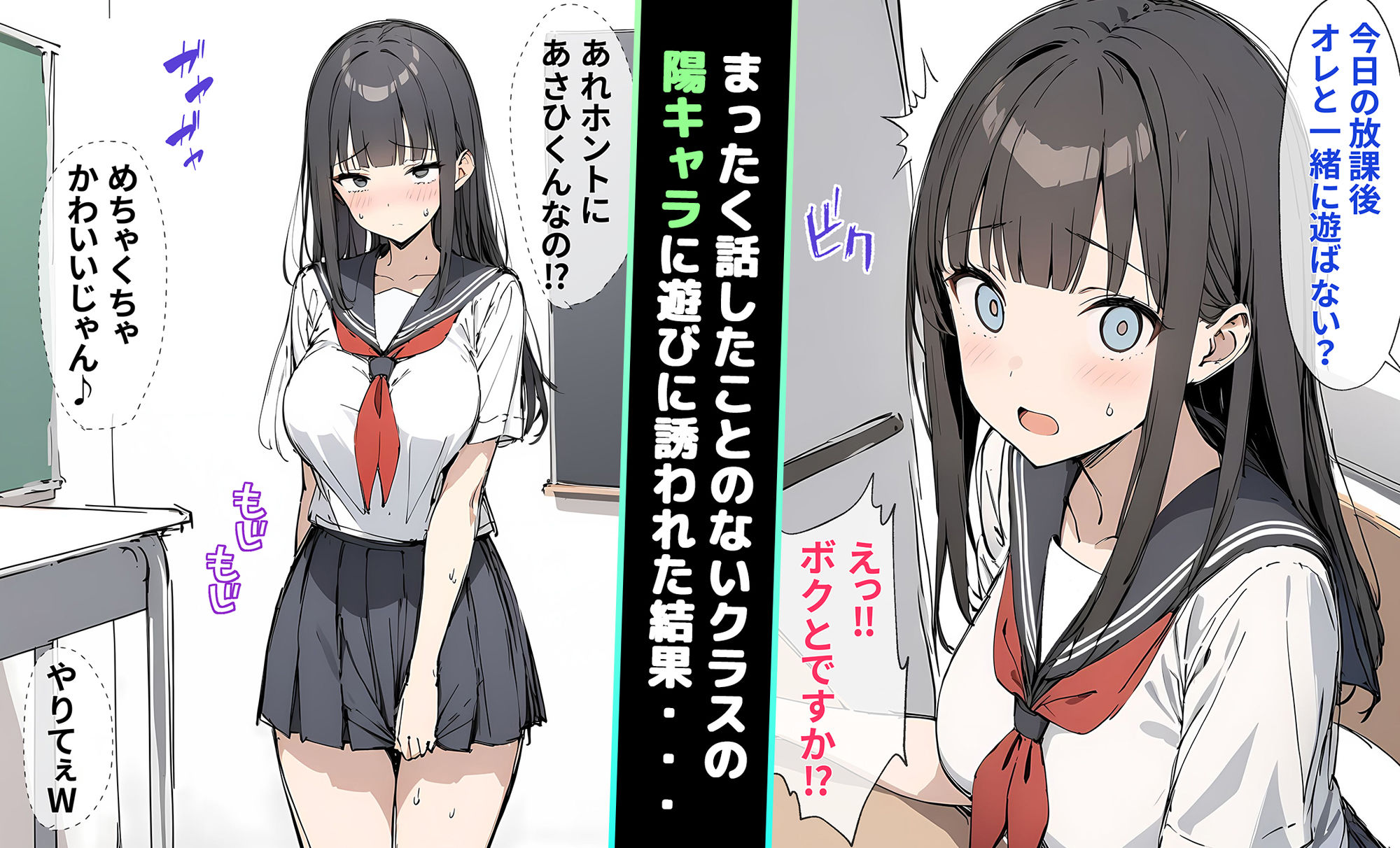 オンナノコになったら友達がいっぱいできました サンプル2ページ目