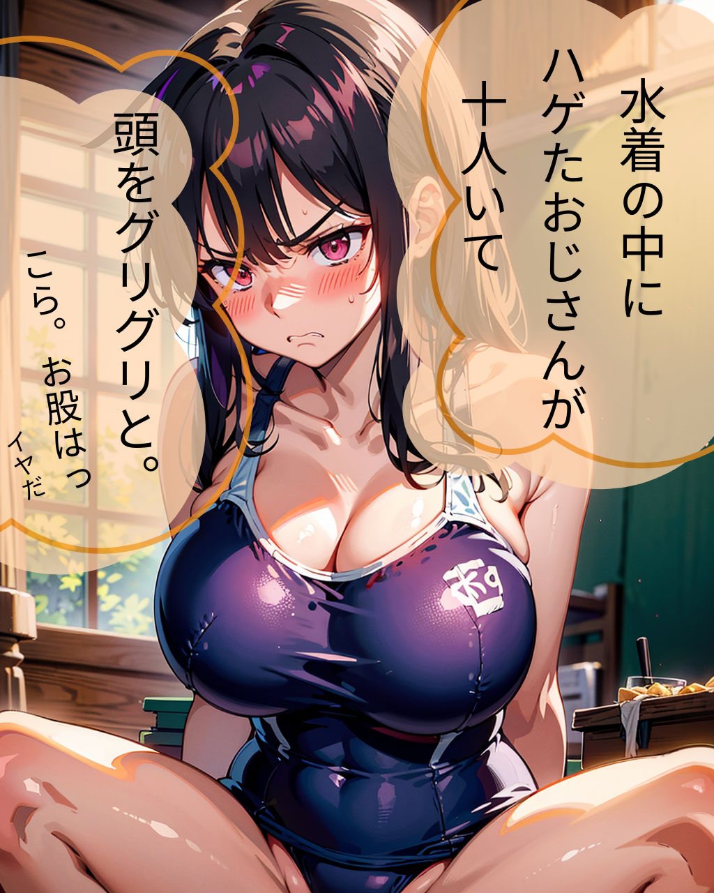 スク水崩壊！ガチ陰謀！ サンプル3ページ目