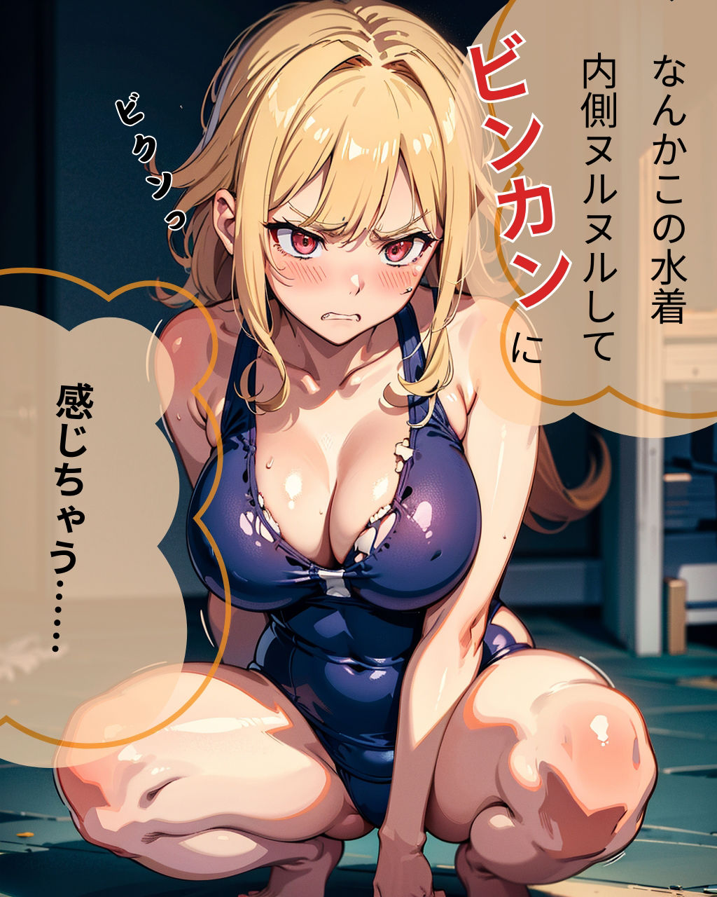 スク水崩壊！ガチ陰謀！ サンプル5ページ目