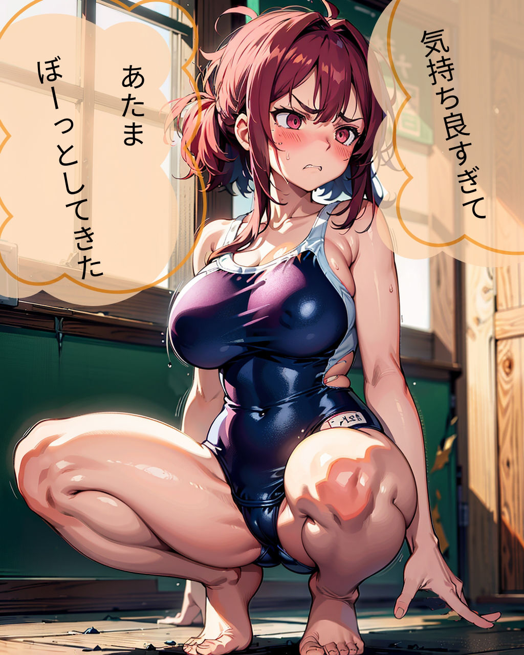 スク水崩壊！ガチ陰謀！ サンプル6ページ目