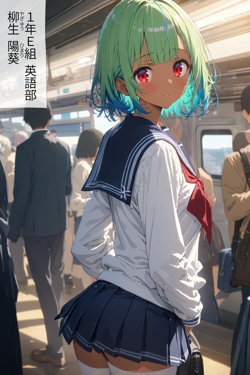 60キャラ セーラー服 即オチ2コマ サンプル8ページ目