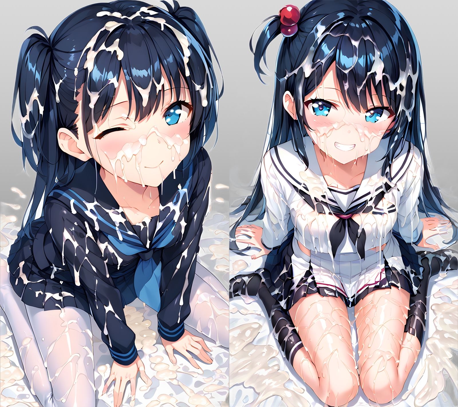 セーラー服ぶっかけCG集 サンプル5ページ目