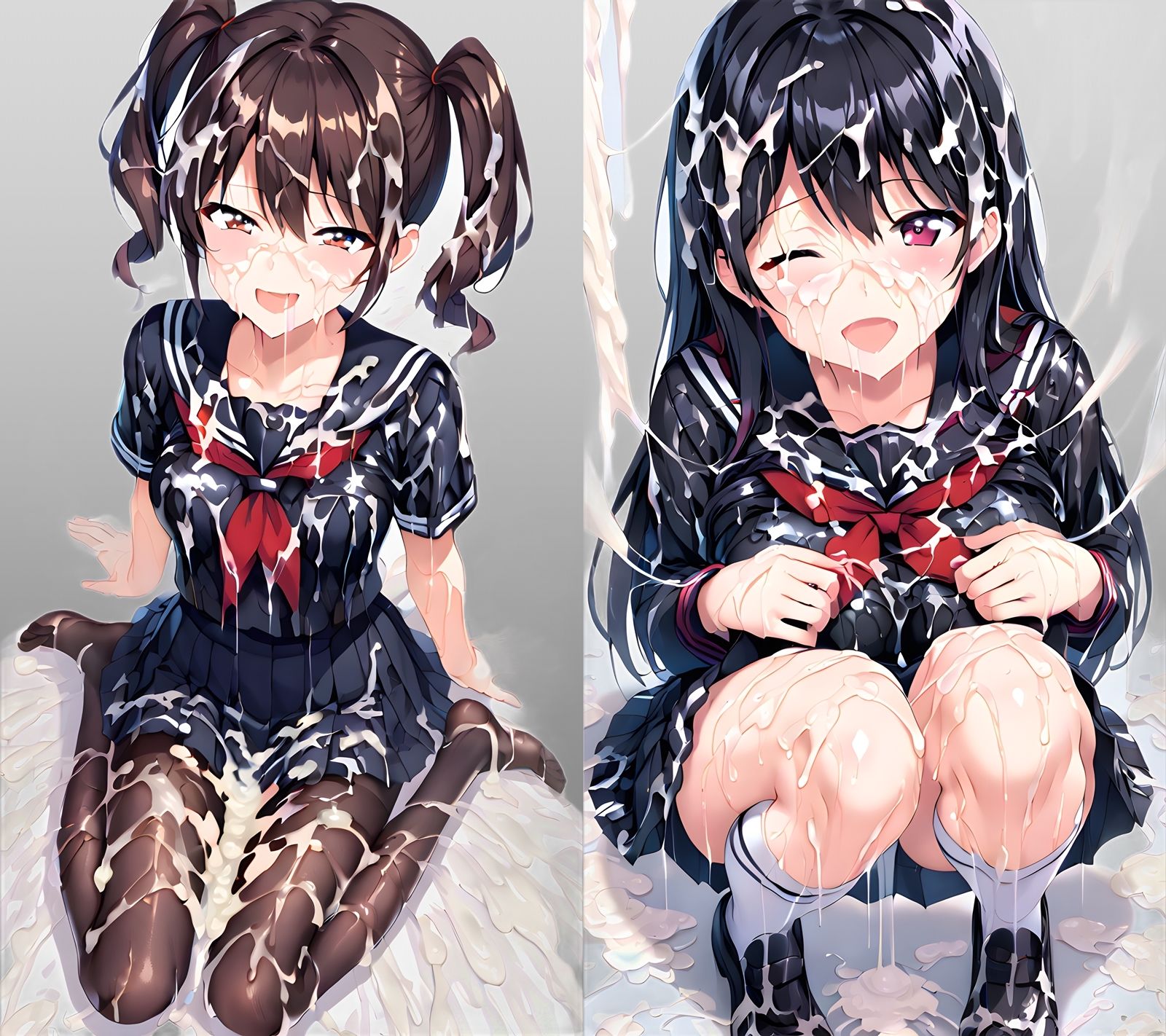 セーラー服ぶっかけCG集 サンプル6ページ目