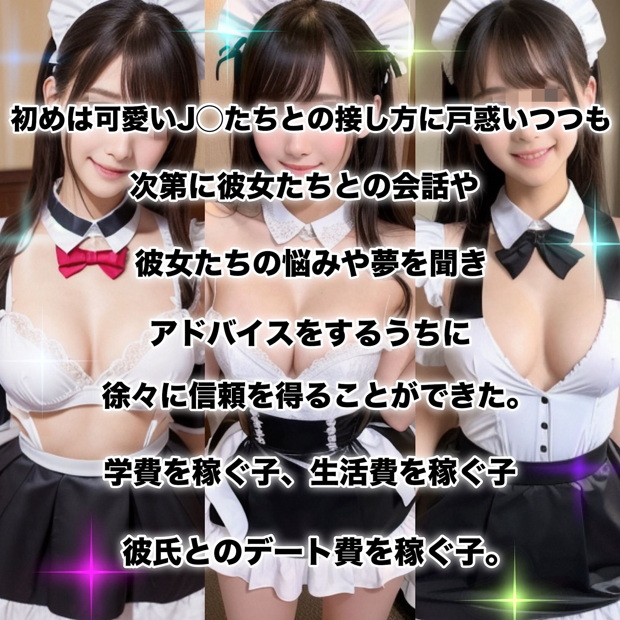 コンビニバイトのJ◯を性処理メイドに調教してみた サンプル2ページ目