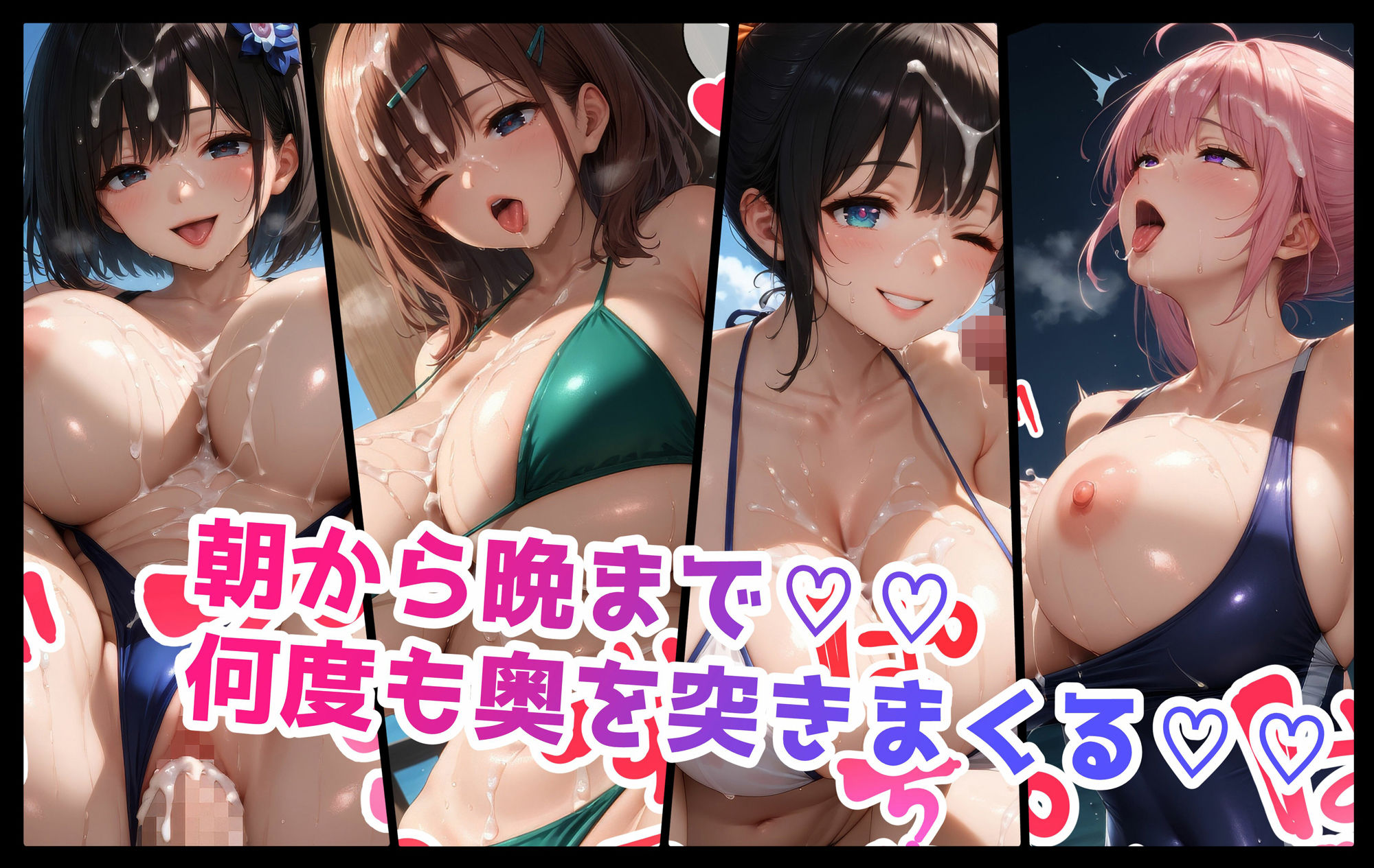 巨乳JK学園サマーバケーション！ 〜犯りまくり編〜 サンプル4ページ目