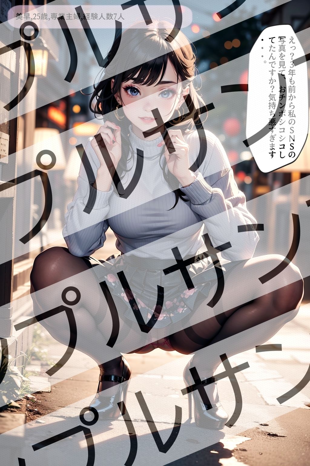 黒ストッキングの似合う極上オンナのしゃがみポーズ激写 vol.1 サンプル4ページ目