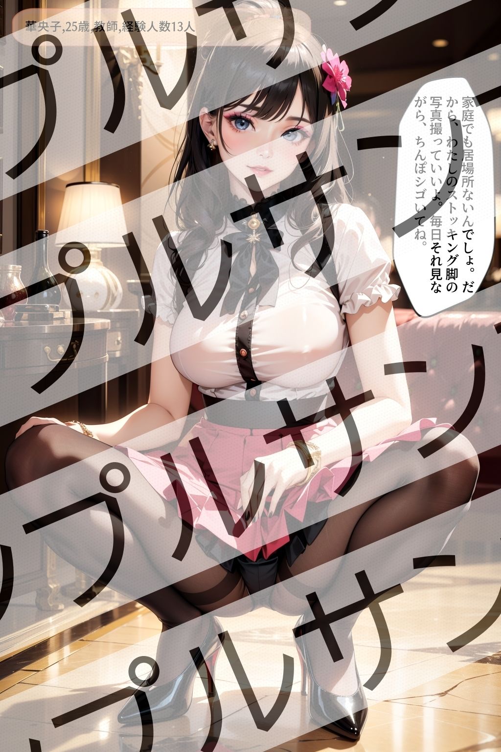 黒ストッキングの似合う極上オンナのしゃがみポーズ激写 vol.2 サンプル6ページ目