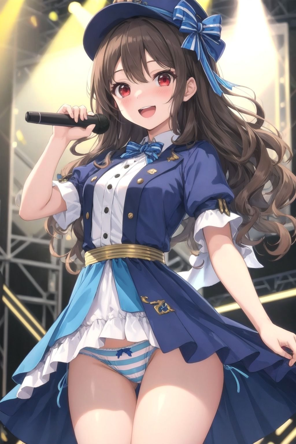 パンチラアイドル！青衣装編 サンプル1ページ目