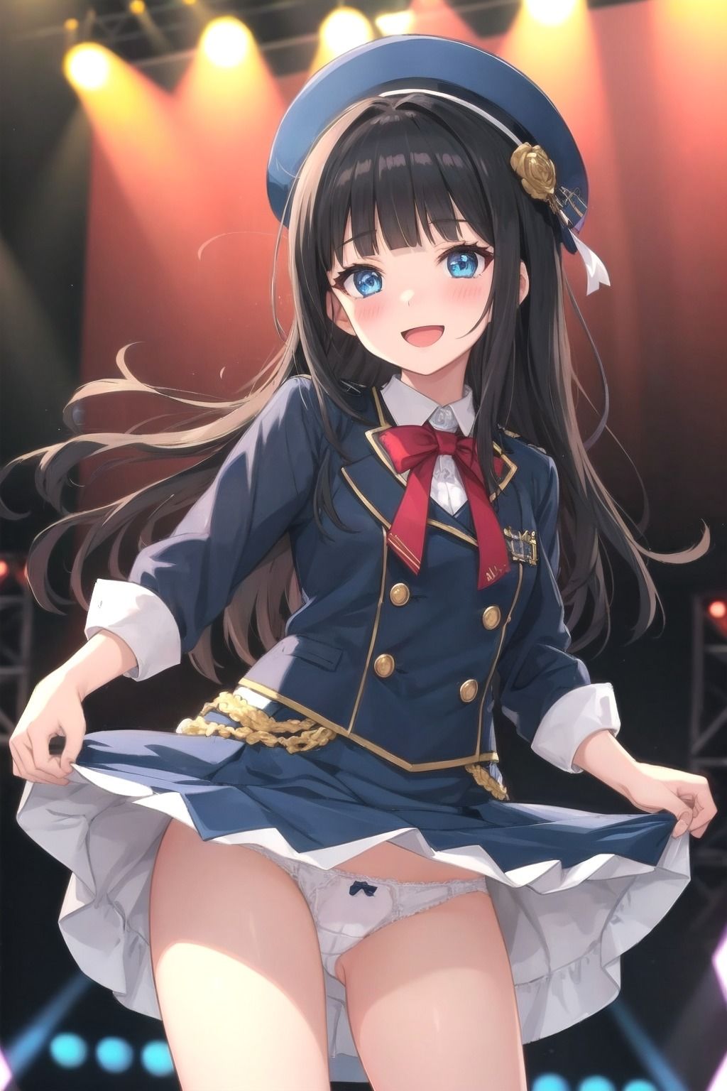 パンチラアイドル！青衣装編 サンプル3ページ目