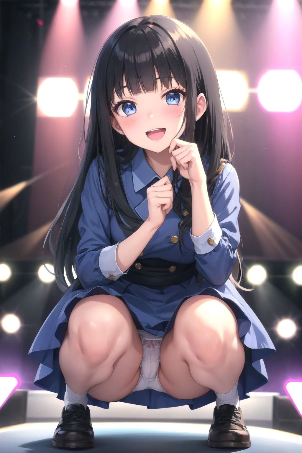 パンチラアイドル！青衣装編 サンプル4ページ目