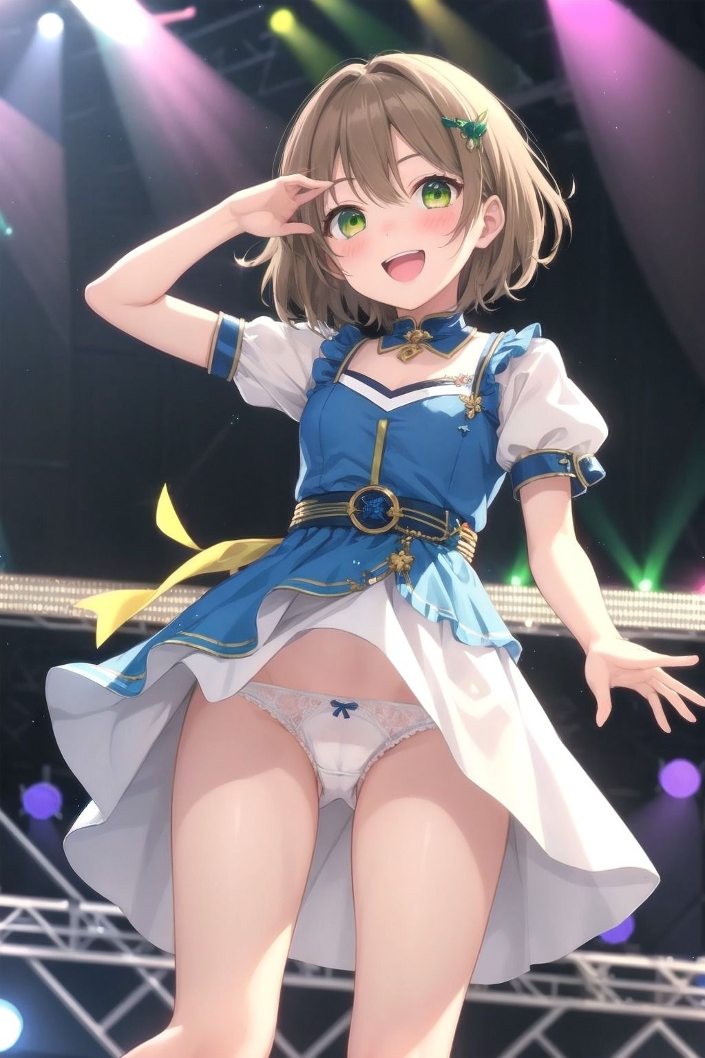 パンチラアイドル！青衣装編 サンプル7ページ目
