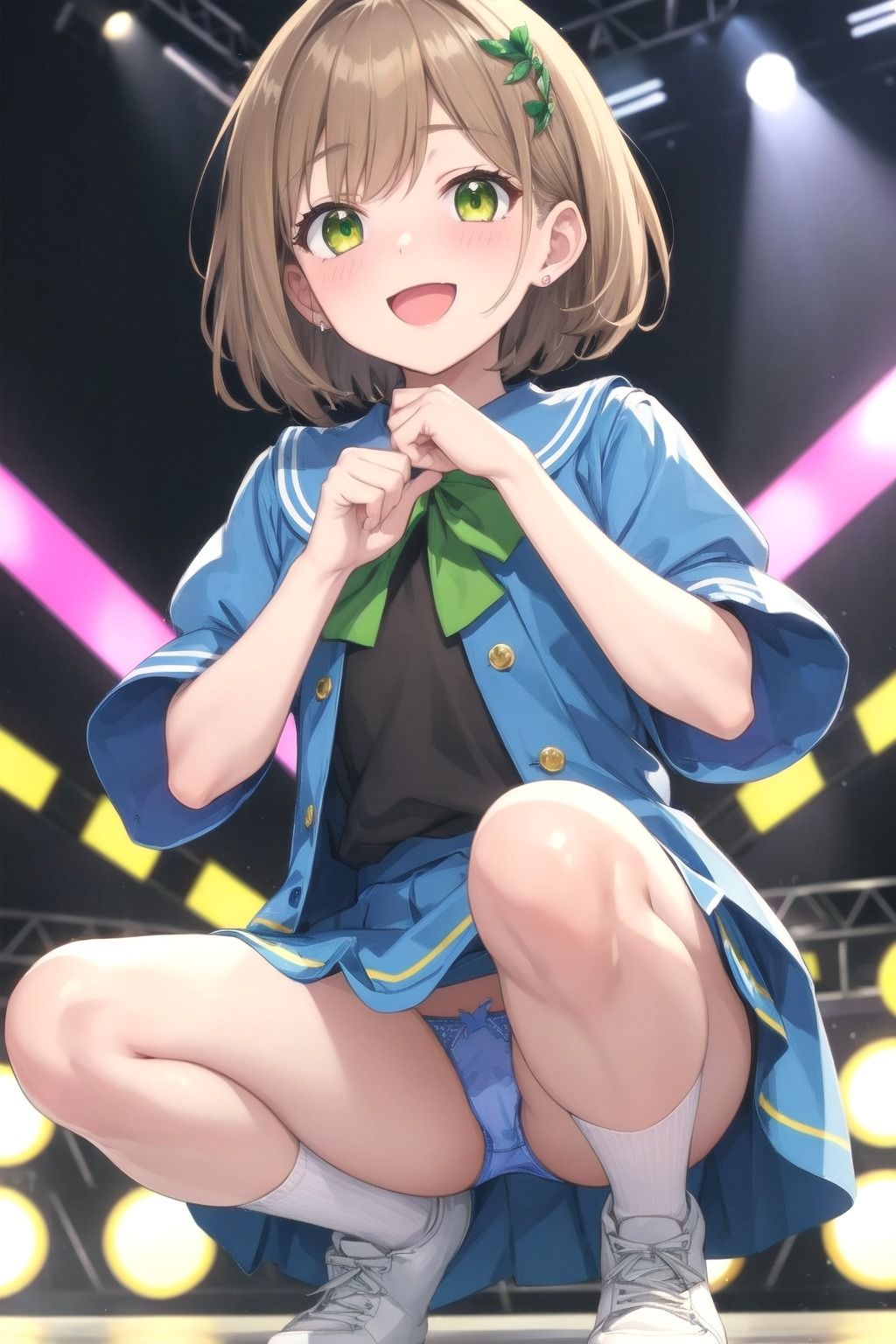 パンチラアイドル！青衣装編 サンプル8ページ目