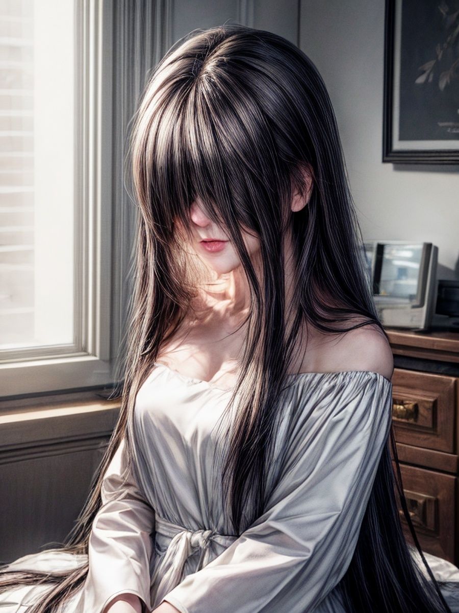 呪いのビデオを見たら貞〇ちゃんが脱いで現れてくれました♪「リアル・実写系」写真集 サンプル2ページ目