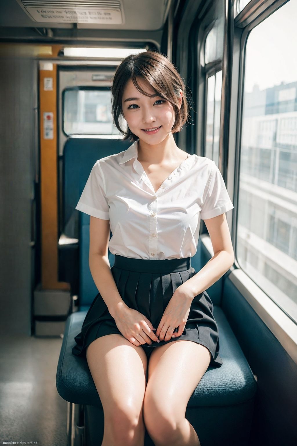 【PC用★高画質】電車の向かい席22〜ショートカット サンプル2ページ目