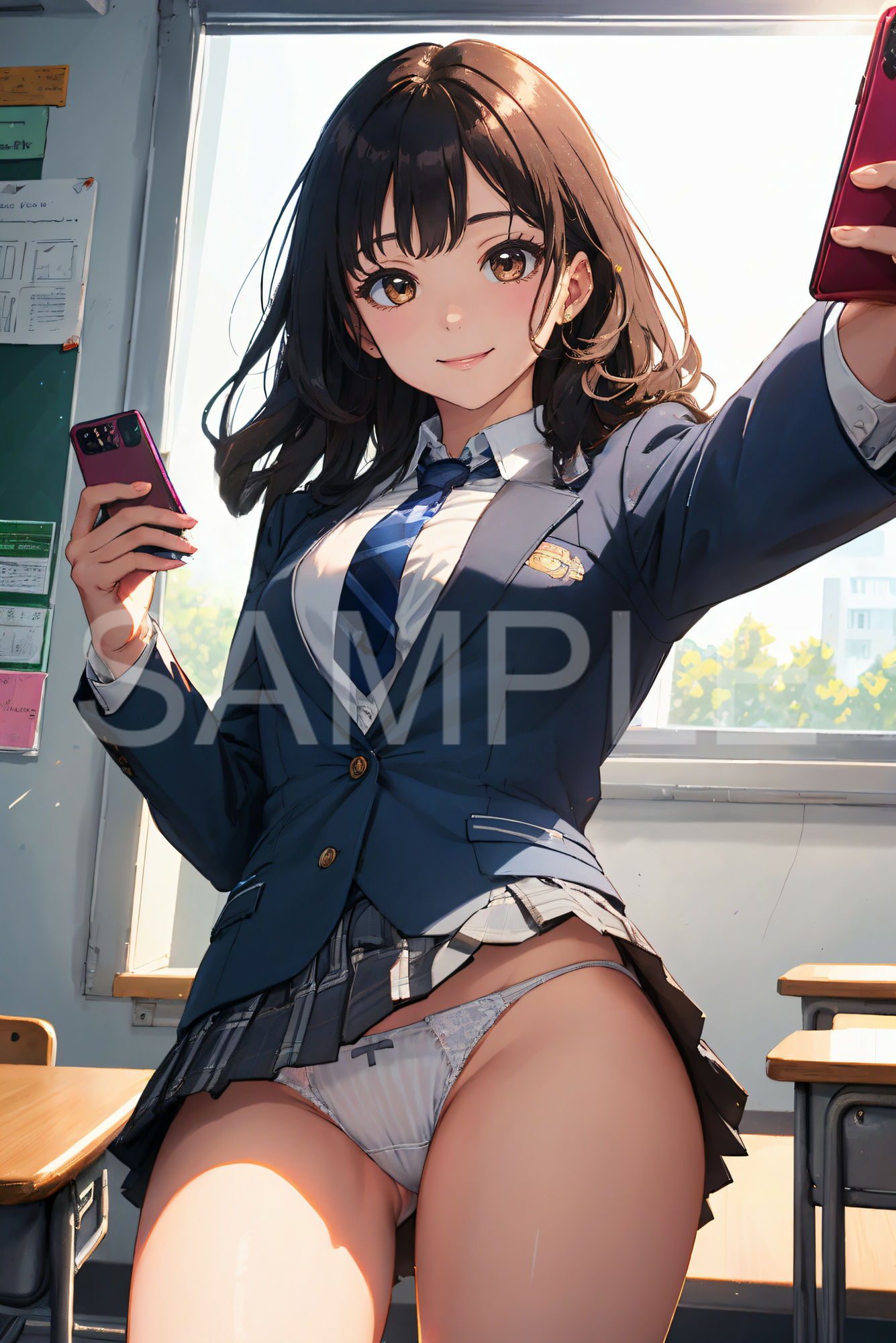 女子校へ潜入！制服女子パンチラ図鑑 サンプル3ページ目