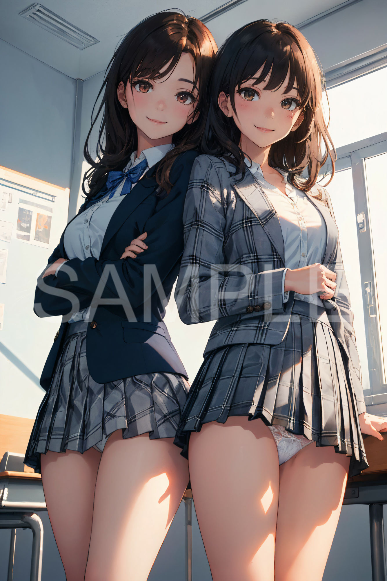 女子校へ潜入！制服女子パンチラ図鑑 サンプル5ページ目