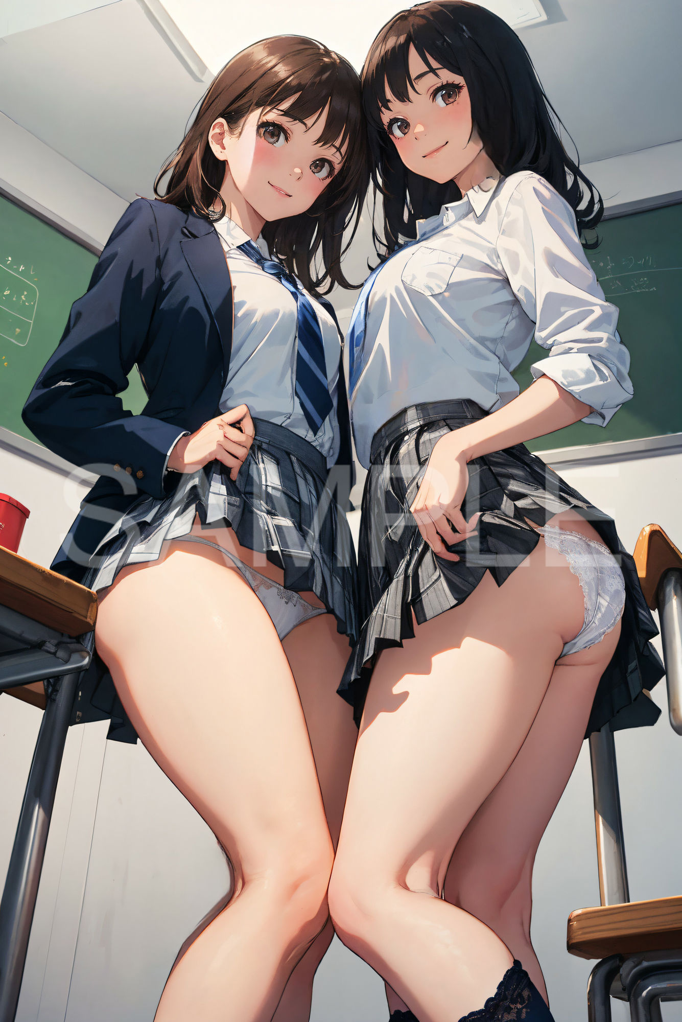 女子校へ潜入！制服女子パンチラ図鑑 サンプル6ページ目