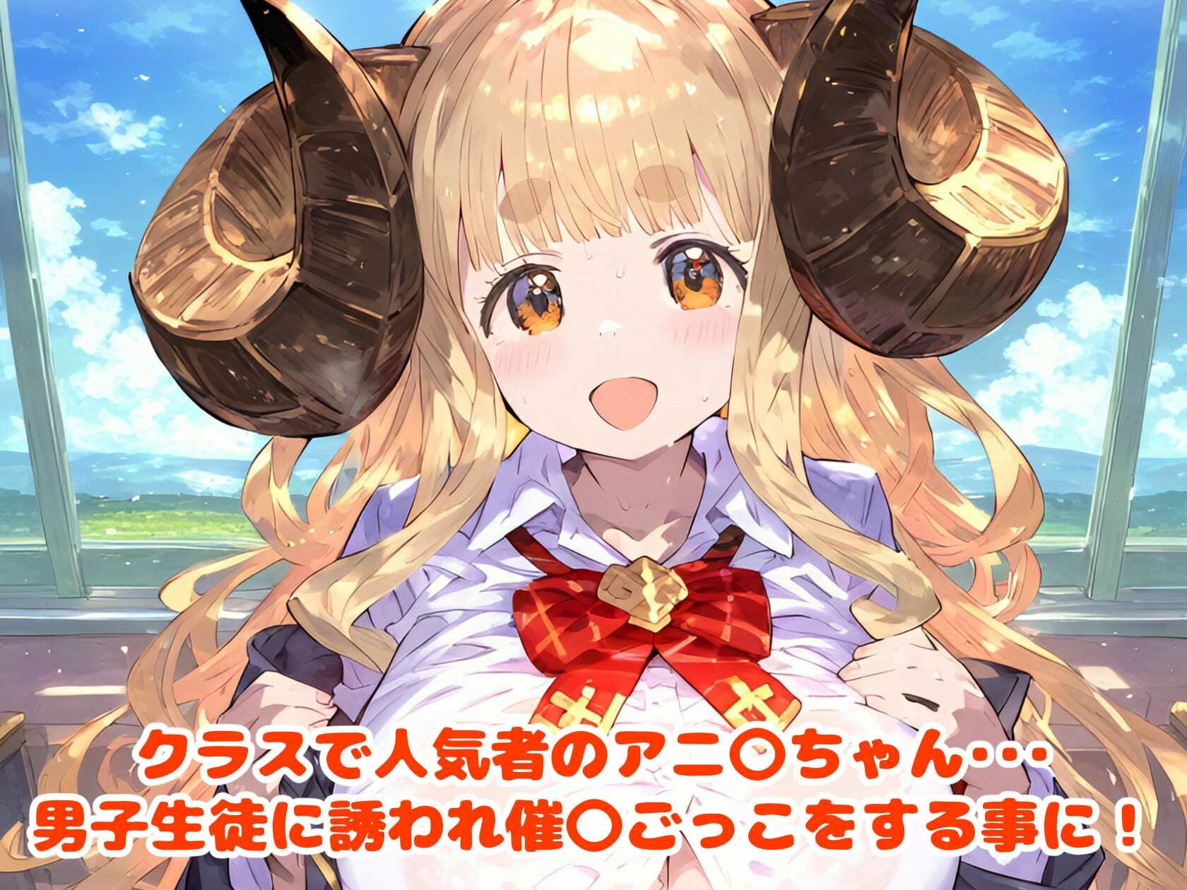 催〇NTR学園！クラスのマドンナ、アニ〇ちゃんは催〇ごっこで肉オナホ！？ サンプル1ページ目