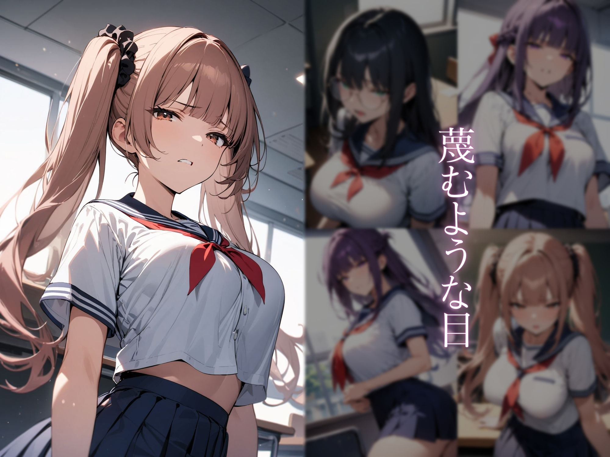 蔑むような目で俺を見てくる三軍女子の弱みを握ったので緊縛してみた件 サンプル1ページ目