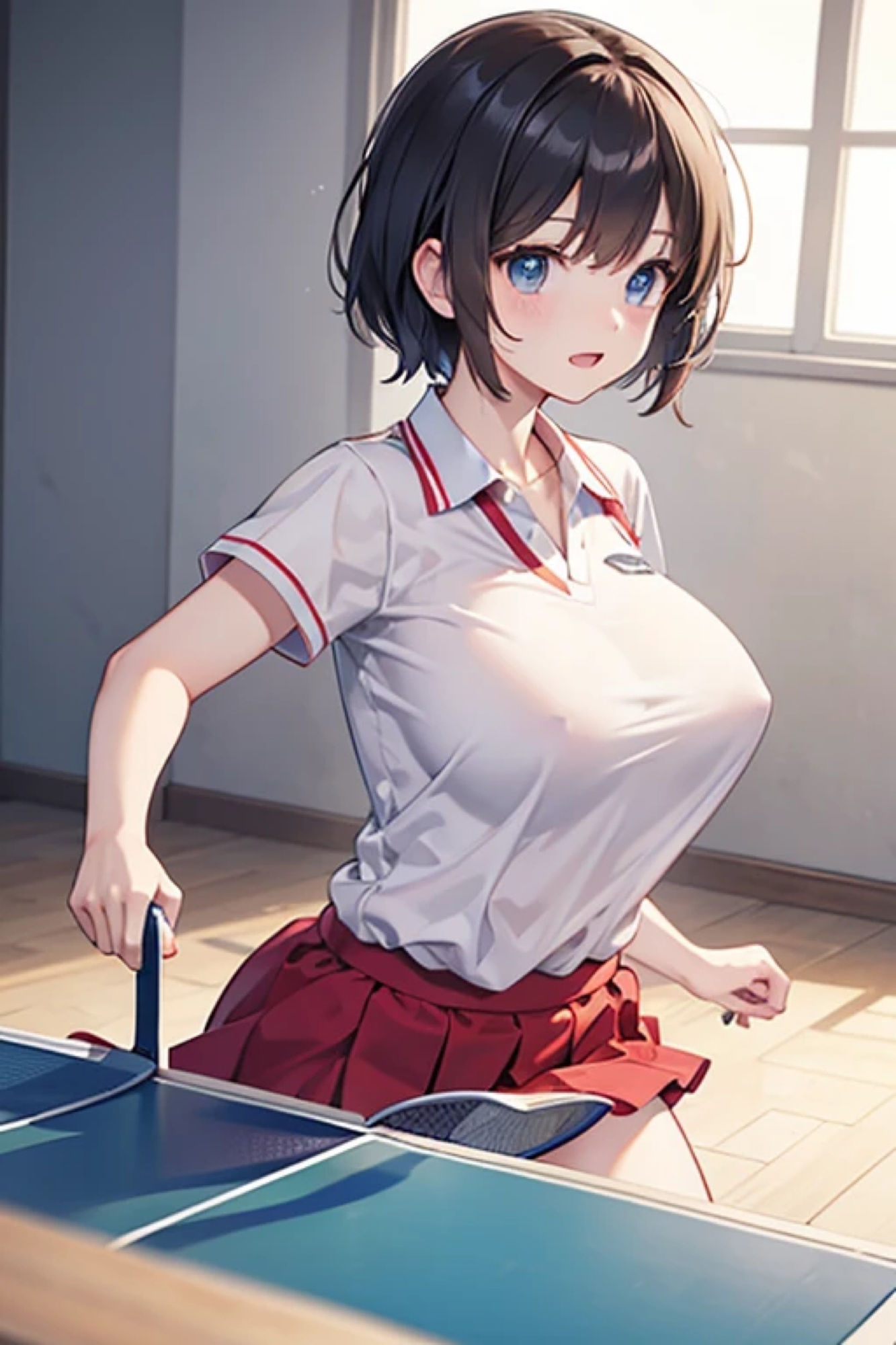 卓球ガールのアレやコレ サンプル5ページ目
