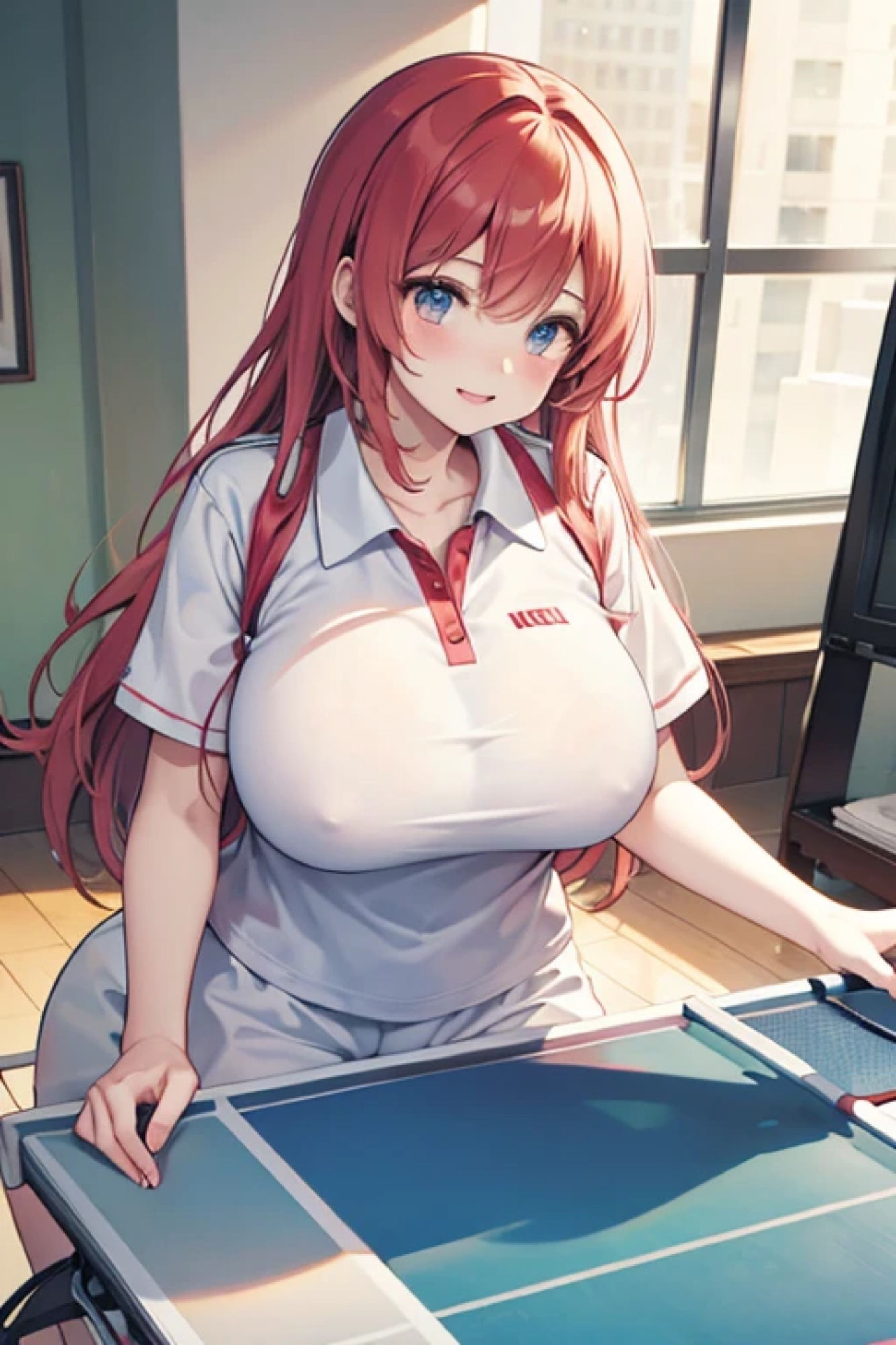卓球ガールのアレやコレ サンプル8ページ目