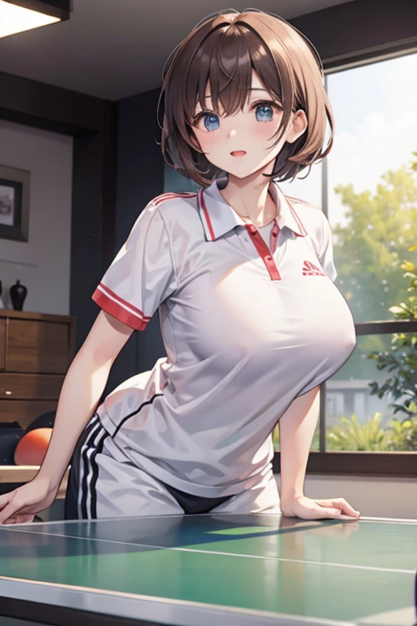 卓球ガールのアレやコレ サンプル9ページ目