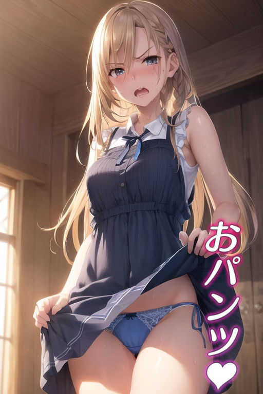 嫌な顔してパンツ見せてくる女の子 〜ワンピース服編〜 サンプル3ページ目