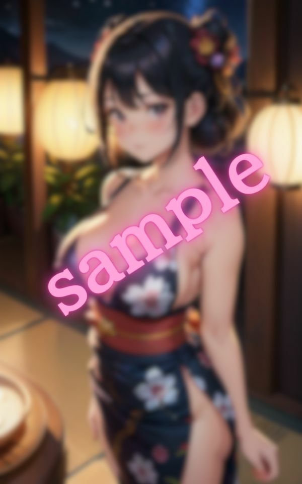 浴衣姿の処女が見せる巨乳の誘惑 サンプル1ページ目