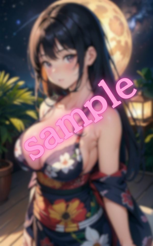 浴衣姿の処女が見せる巨乳の誘惑 サンプル2ページ目