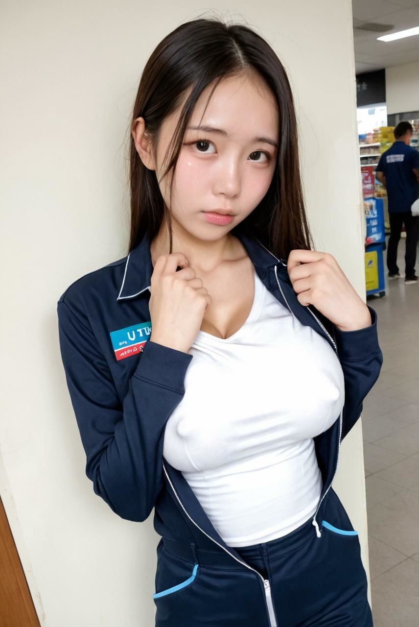 バカッターコンビニバイト自撮りふたなりJK サンプル4ページ目