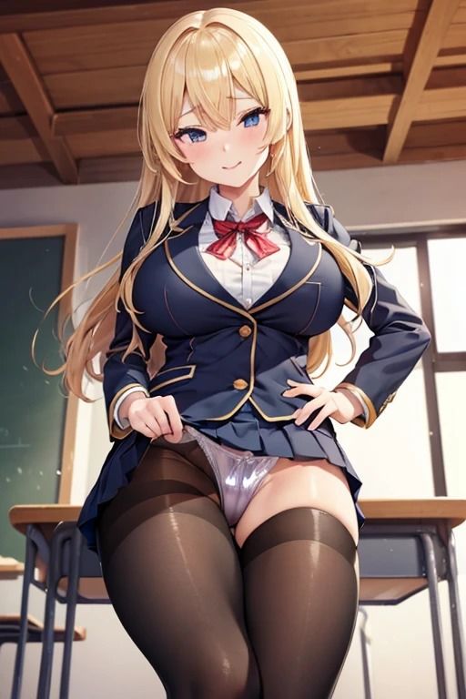 ニヤニヤしながらパンツを見せてくるJK サンプル3ページ目