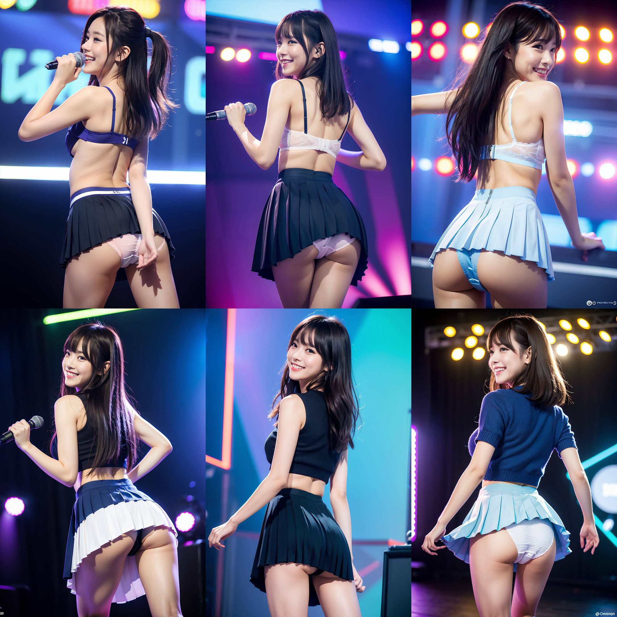 衣装パンツを忘れて生パンティでステージに立つアイドル vol:2 サンプル4ページ目