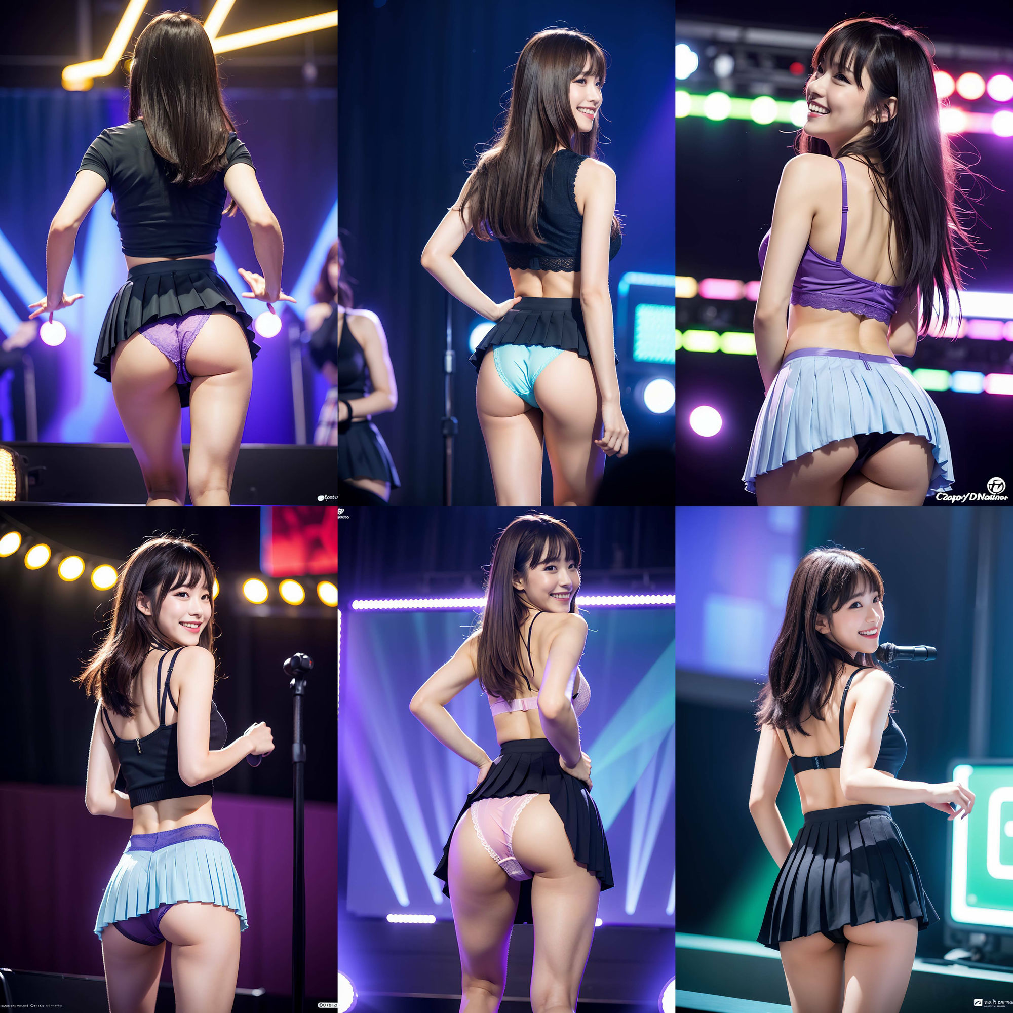 衣装パンツを忘れて生パンティでステージに立つアイドル vol:2 サンプル9ページ目