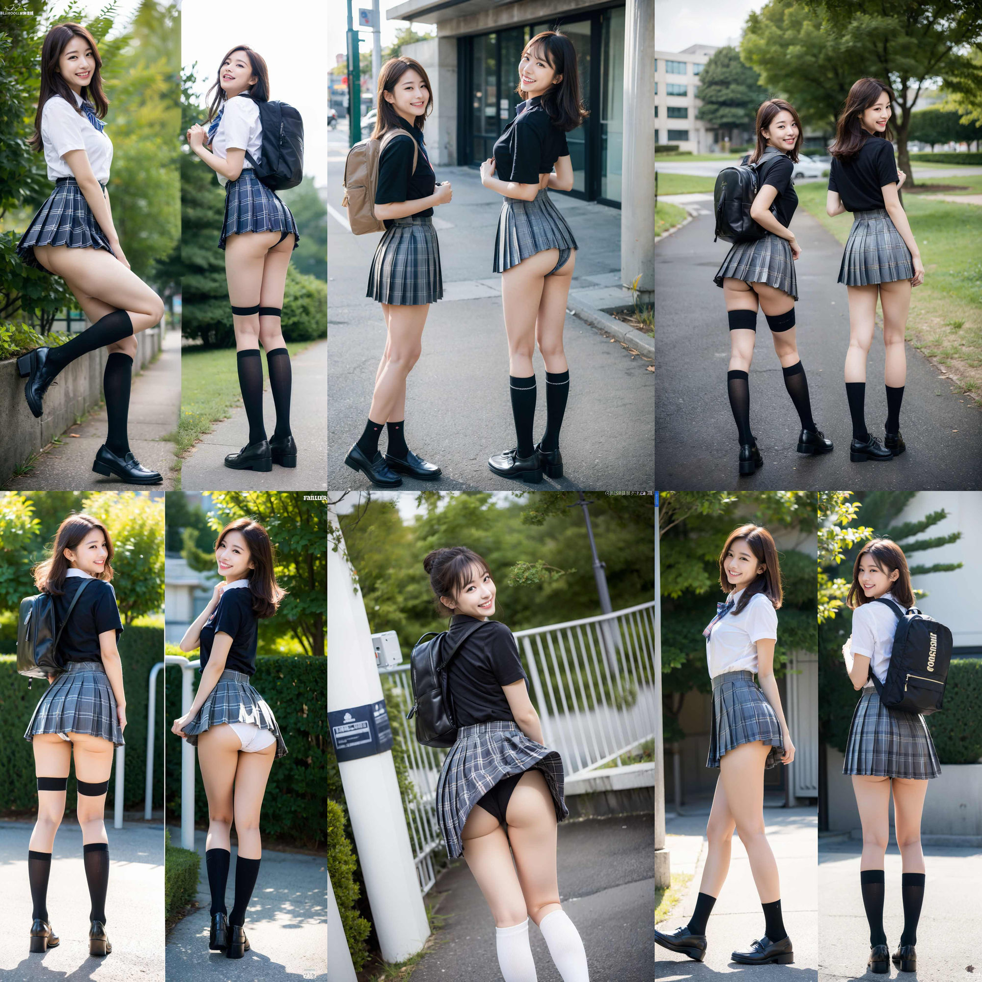 ニーハイソックスが似合う生足がきれいな制服女子 vol:2 サンプル1ページ目