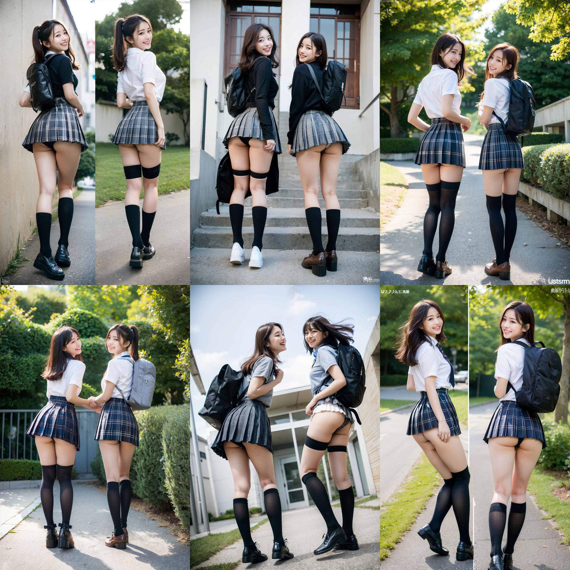 ニーハイソックスが似合う生足がきれいな制服女子 vol:2 サンプル2ページ目