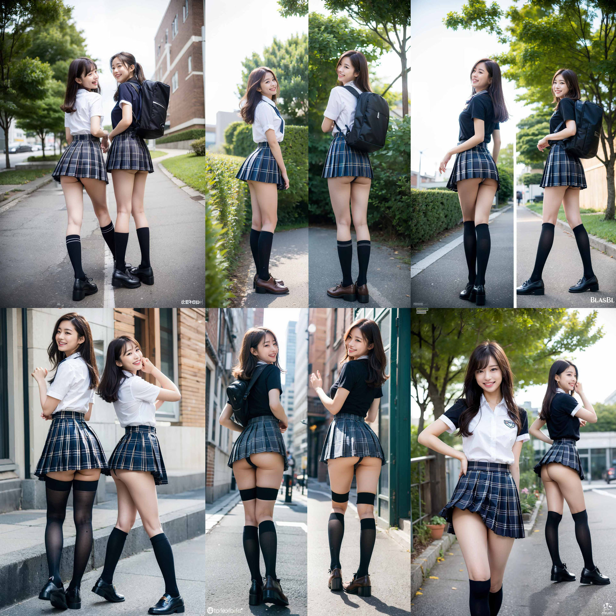 ニーハイソックスが似合う生足がきれいな制服女子 vol:2 サンプル7ページ目