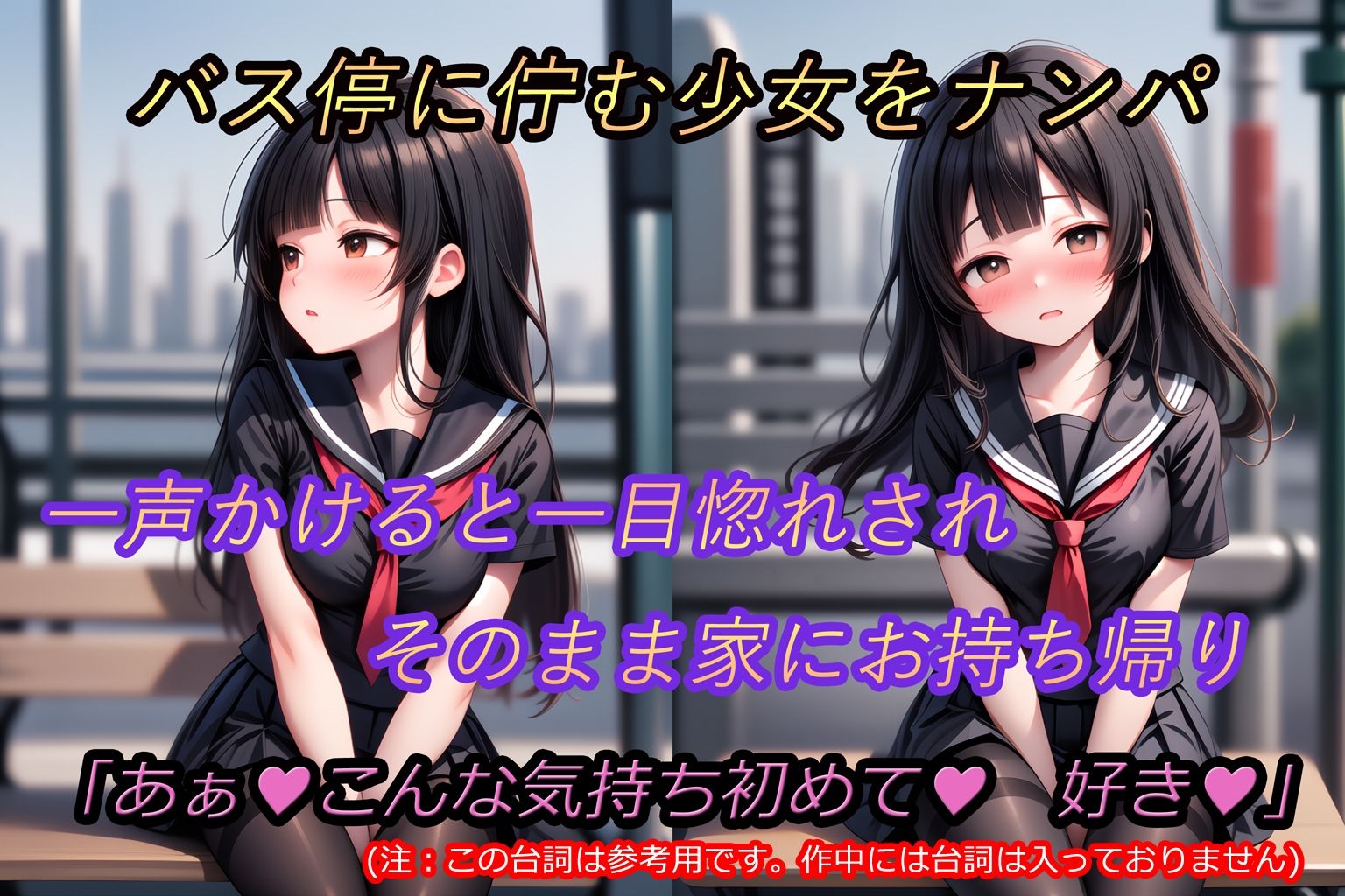 ナンパ即堕ち4-［極上］黒髪ロング少女おもちかえりラブラブセックス サンプル1ページ目
