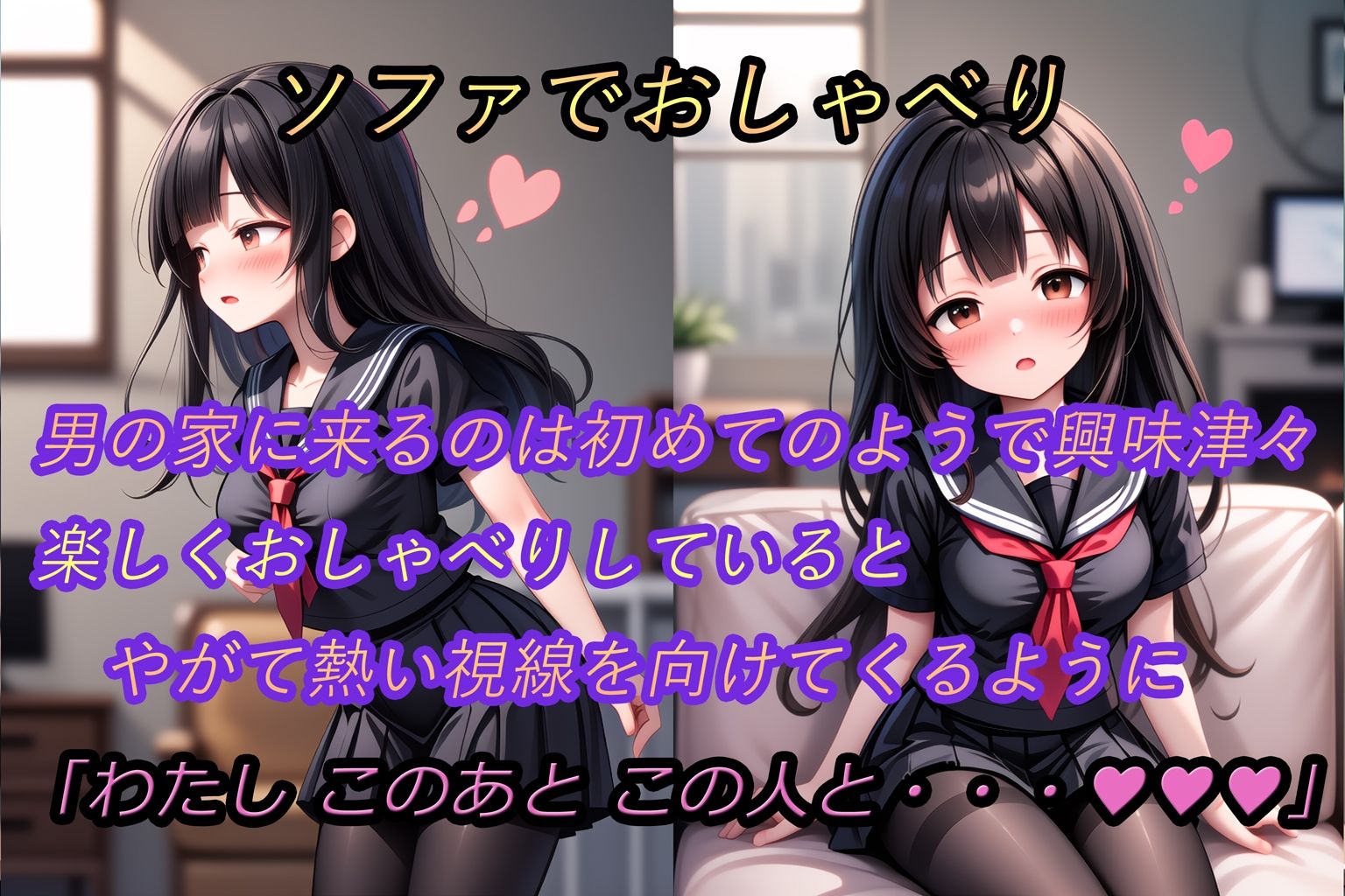 ナンパ即堕ち4-［極上］黒髪ロング少女おもちかえりラブラブセックス サンプル2ページ目
