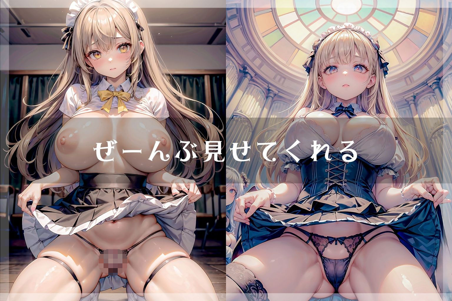 【たっぷり500枚♪】爆乳メイドさんのおパンツとおまんこ サンプル4ページ目
