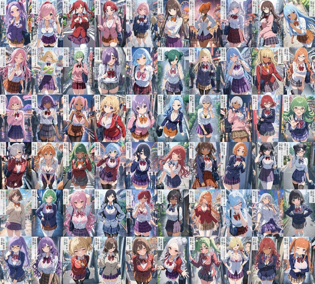 60キャラ 制服JK 即オチ2コマ 風呂場 サンプル10ページ目