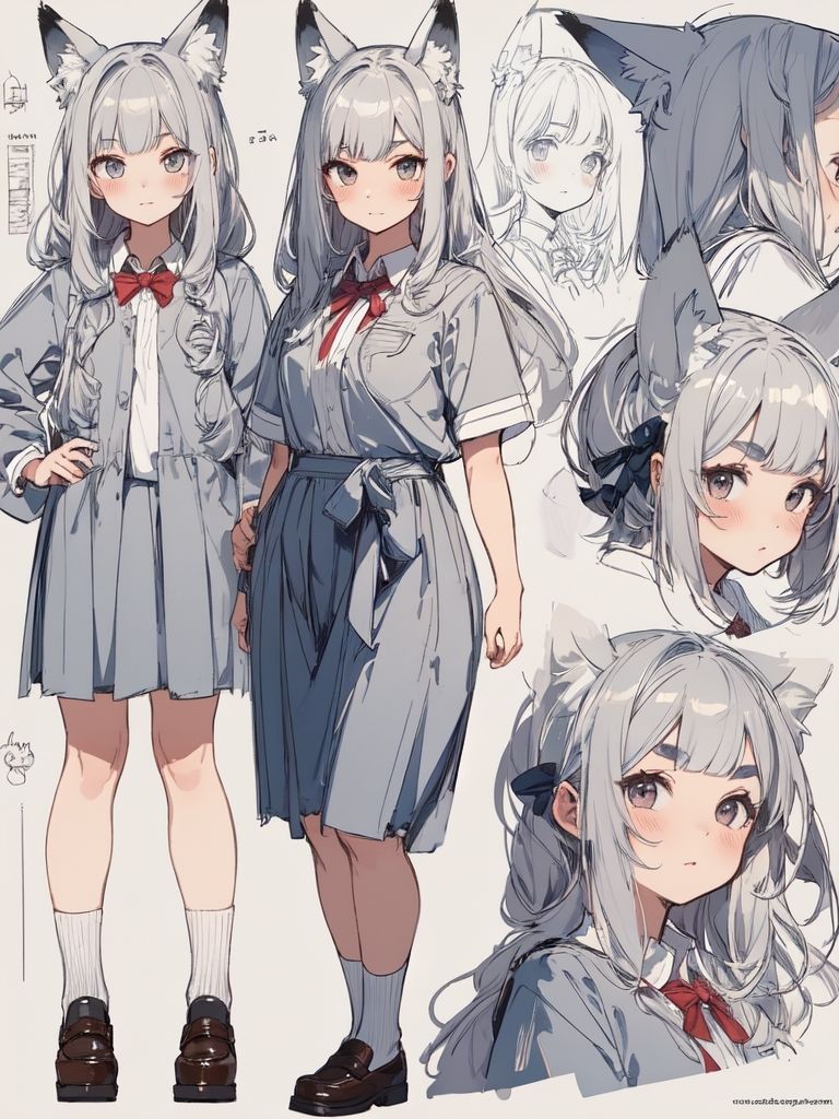 キャラクターデザイン画風 AIイラスト集 サンプル5ページ目