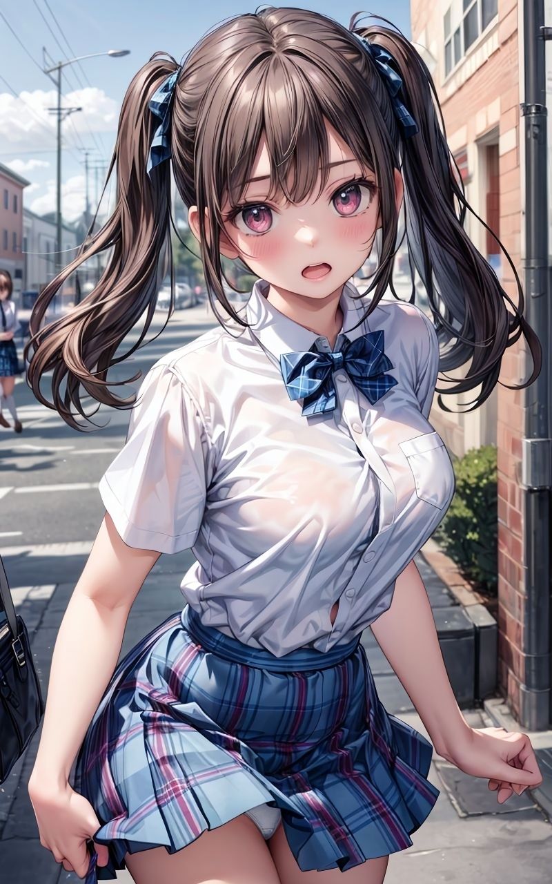 グラビア＆裏画像 JKアイドル 矢田ゆうき 青制服バージョン サンプル1ページ目