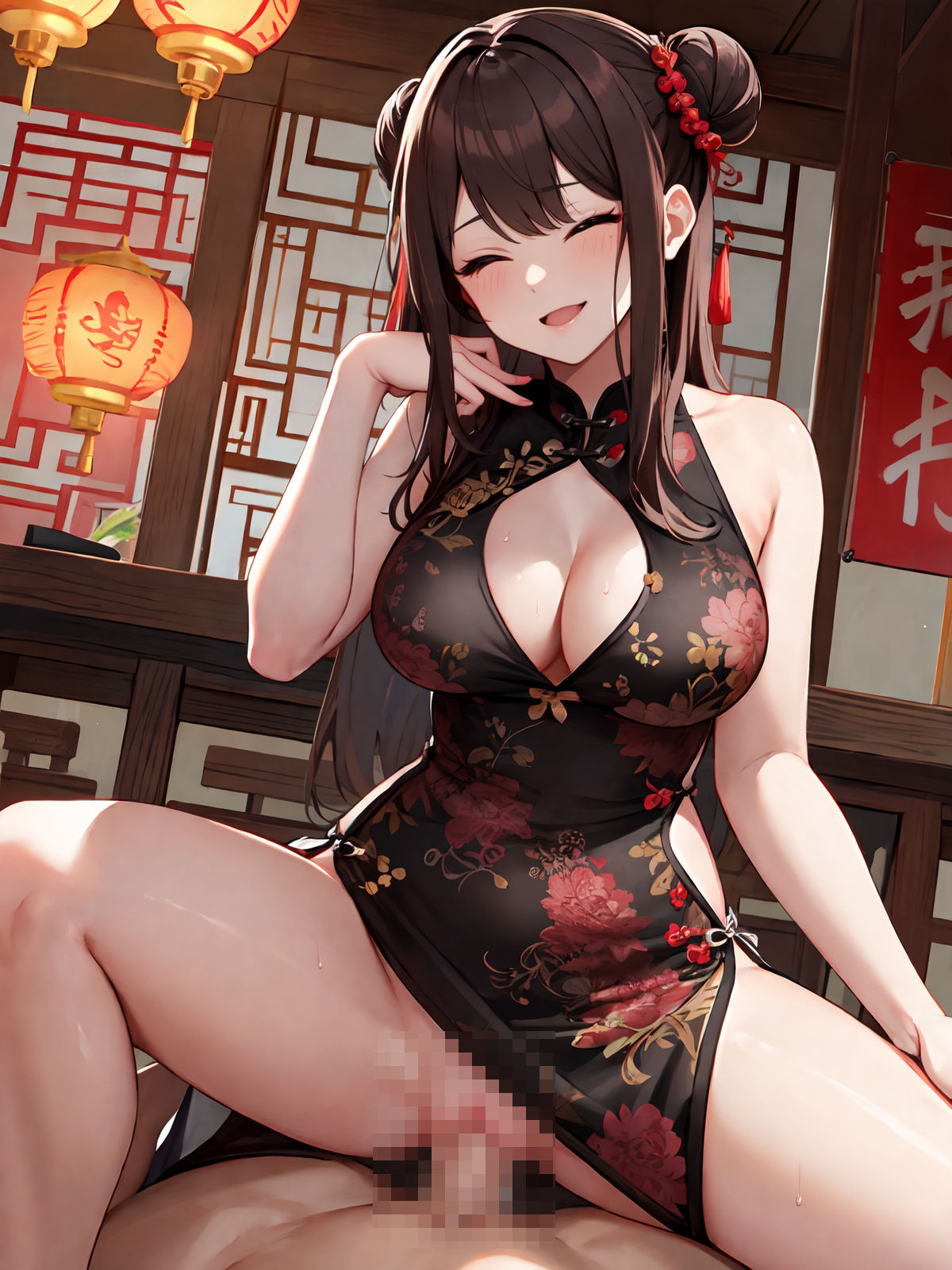 笑顔でイーアル♪エッチな巨乳チャイナ娘イラスト集 サンプル5ページ目