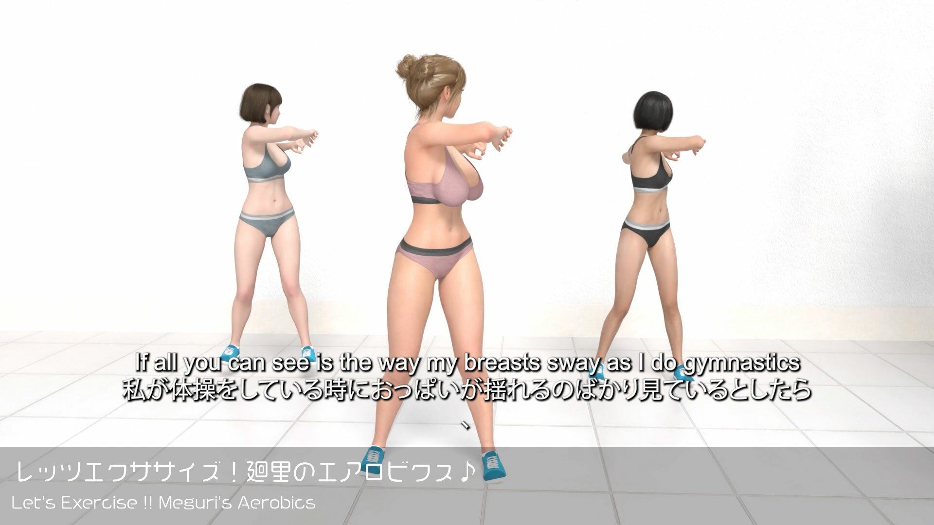 廻里のエアロビクス＃001-English［変態ニュースジャパンの1コーナー］ サンプル1ページ目