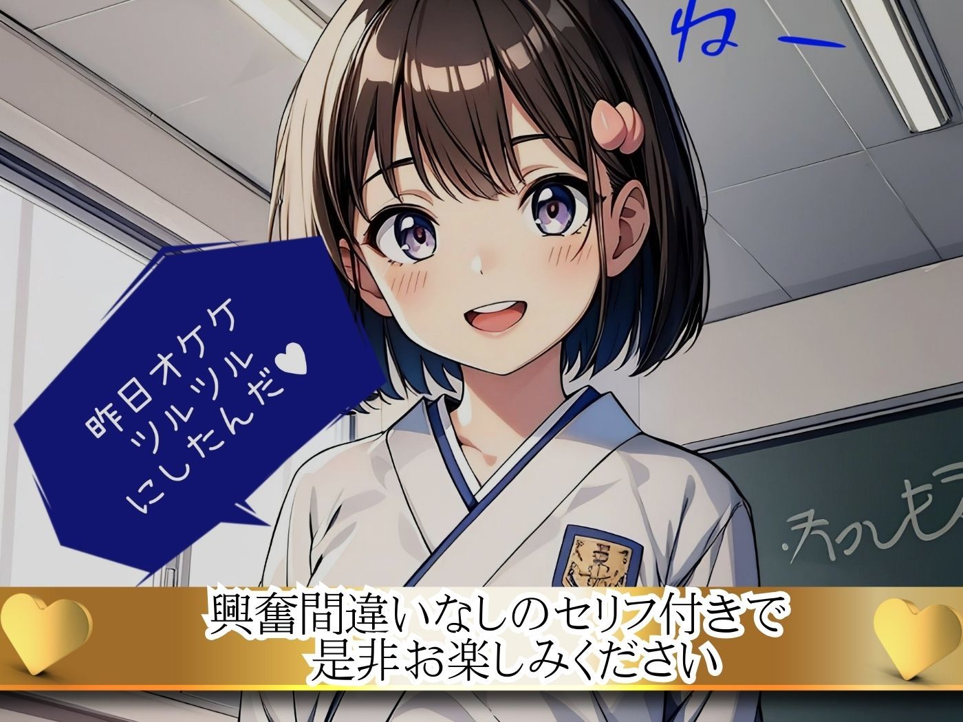 笑顔弾ける彼女と学校でパコパコ（セリフ付き） サンプル3ページ目